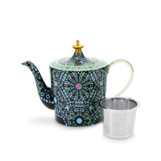 Moroccan Tealeidoscope Black Teapot Large