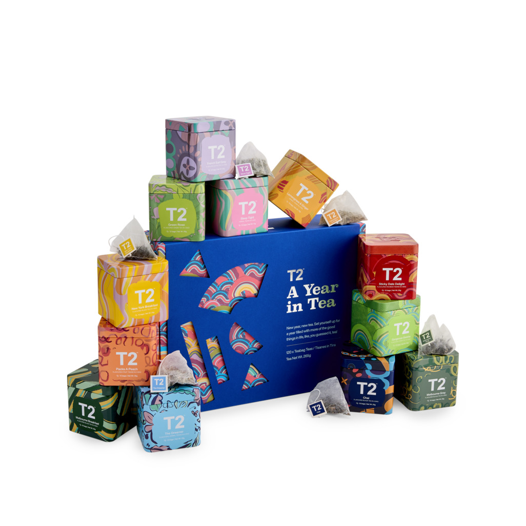 T2 A Year in Tea ギフト 120ティーパック　オーストラリア A Year in Tea Tea Bag Gift Pack Tea Gift Packs | T2 Tea AU