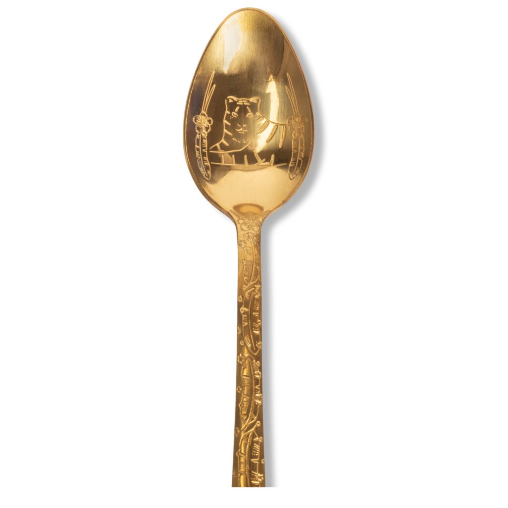 Jungle Dreaming Tiger Etched Teaspoon image number 1