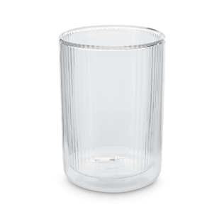 Tea Now Ribbed Tumbler Clear Small