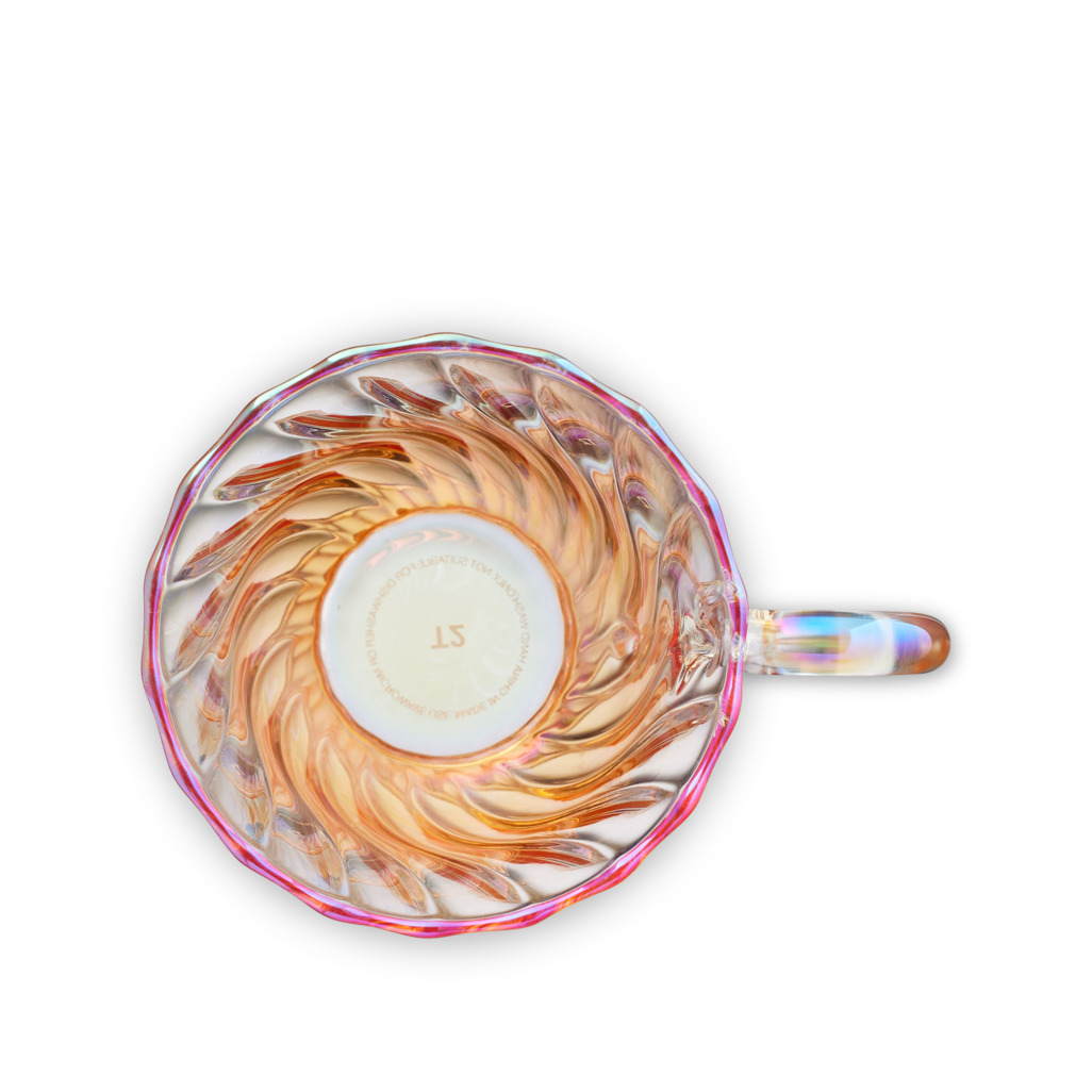 Valentina Glass Pretty Mug Peach image number 2