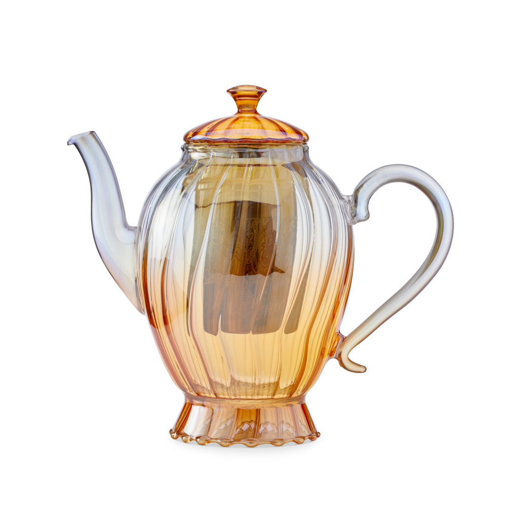 Valentina Glass Teapot Peach Teapots T2 Australia
