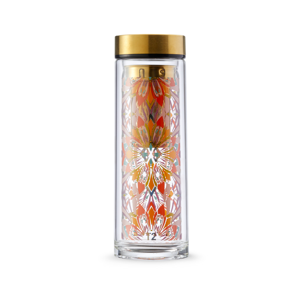 T2 Boxed Double Walled Glass Flask Palazzo Tea Flasks Tea