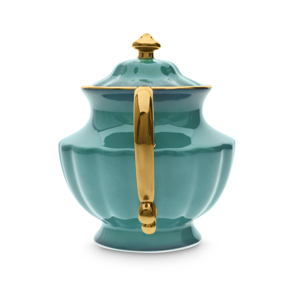 Ombre Opulence Tall Teapot Peacock image number 2