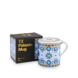 Boxed Palazzo Mug With Infuser Sky