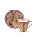 Palazzo Tall Cup & Saucer Purple