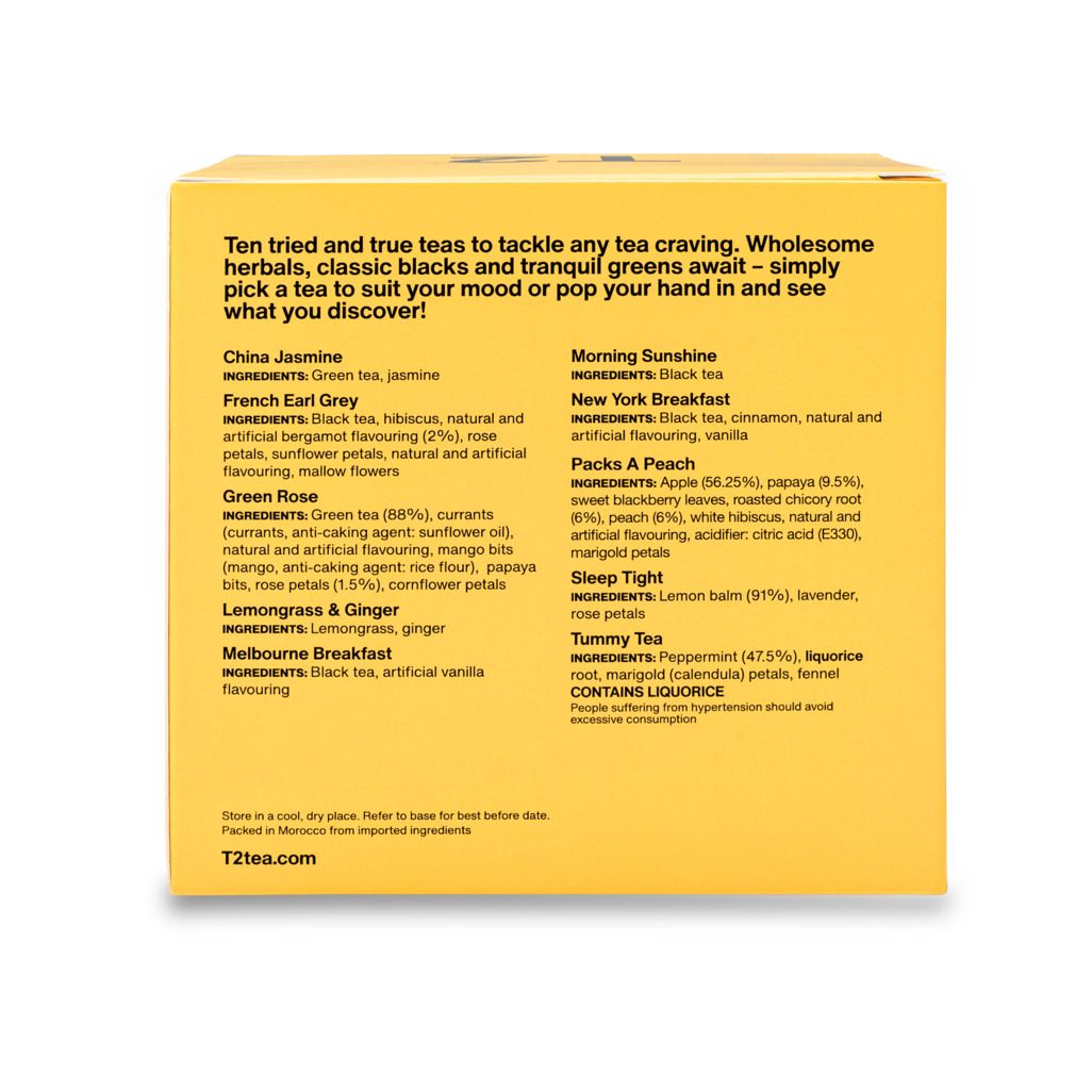 T2 Ten Tea Bag Gift Pack image number 2