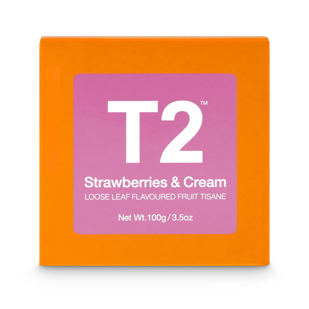 Strawberries & Cream Loose Leaf Cube 100g image number 3