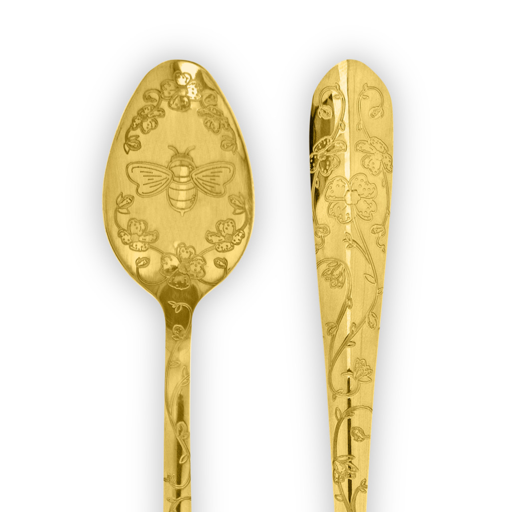 Gold Bee Teaspoon image number 1