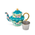 Enchanted Tall Teapot Turquoise image number 1