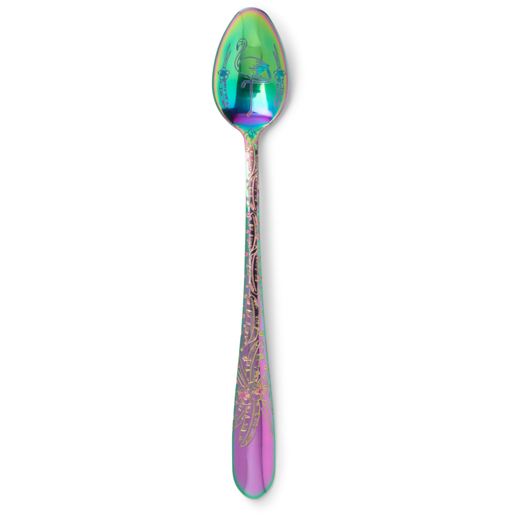 Jungle Dreaming Flamingo Etched Teaspoon image number 0
