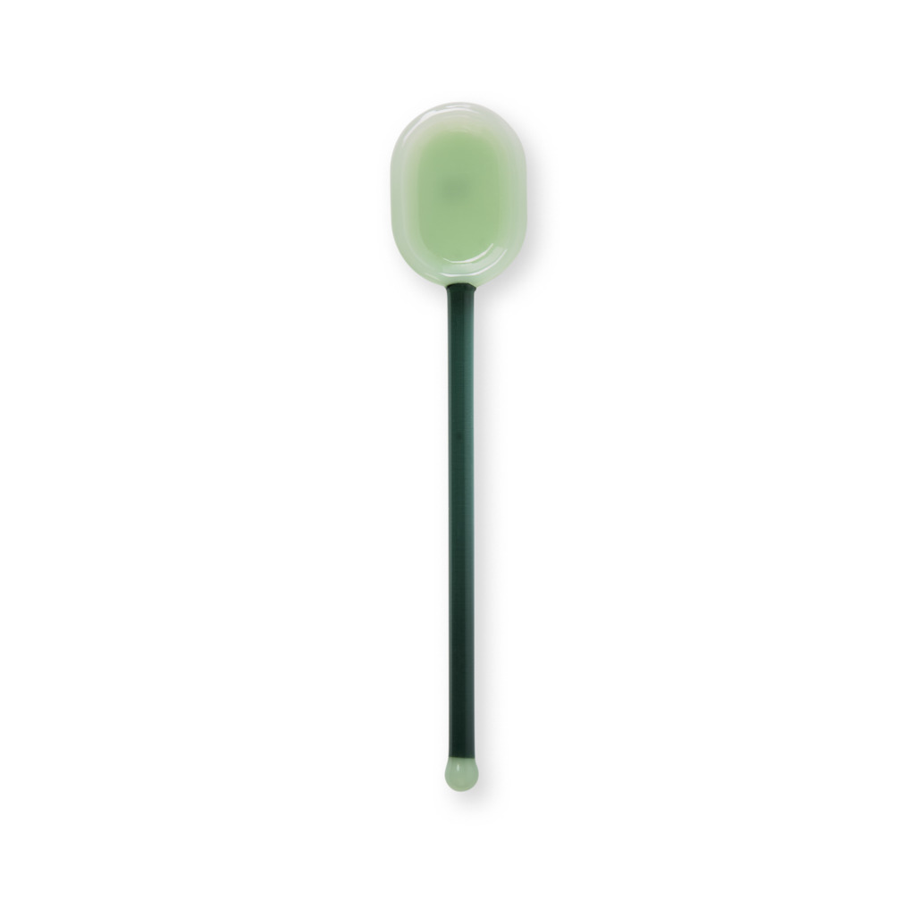 Mimi Glass Teaspoon Green image number 0