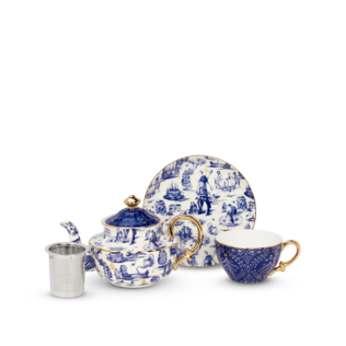 High Tea Hijinks Tea For One Blue