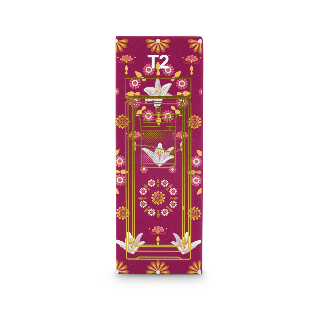 T2 Boxed Double Walled Glass Flask Bing Bang Bloom image number 3