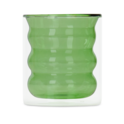 Bubble Glass Tumbler Short Green image number 1