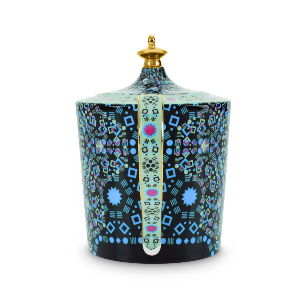 Moroccan Tealeidoscope Black Teapot Large image number 2