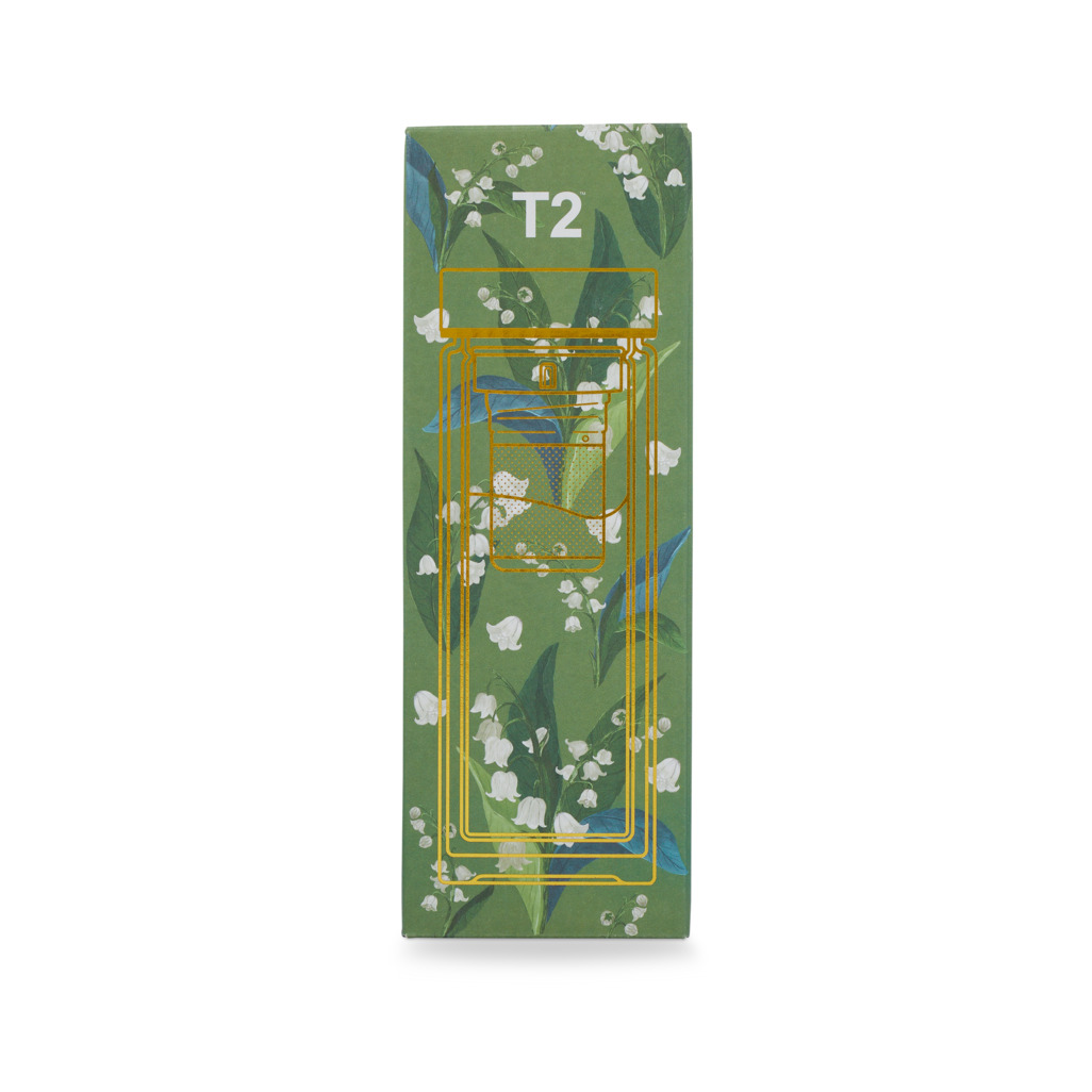 T2 Boxed Double Glass Flask Lily Of The Valley image number 3