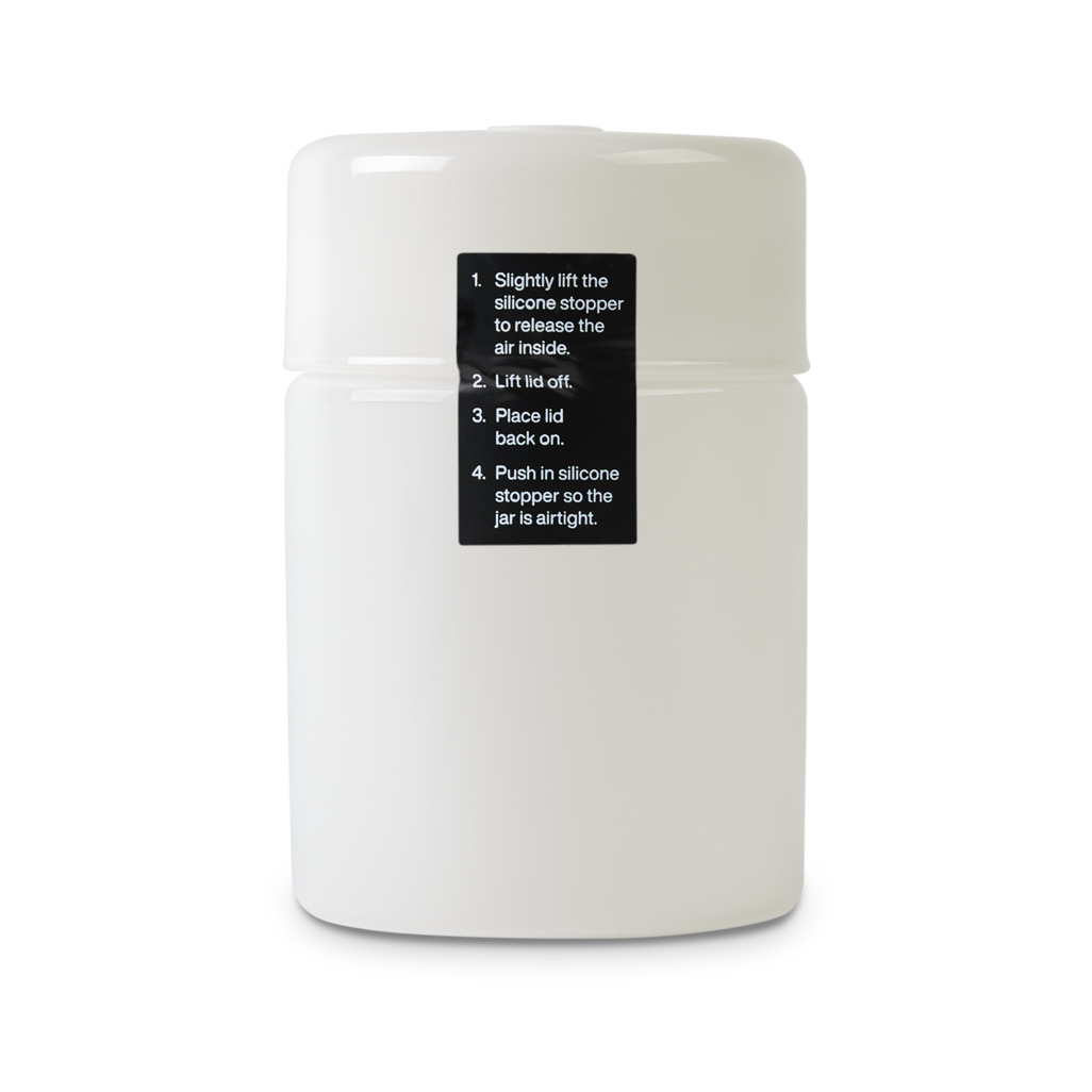 Glass Storage Jar White image number 2