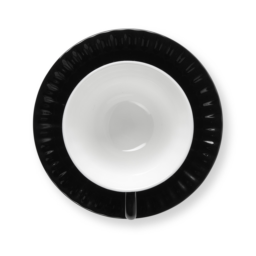 Ancora Cup & Saucer Black image number 4