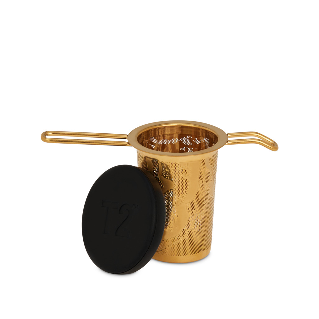 Basket Infuser Onyx Gold With Black Lid image number 1