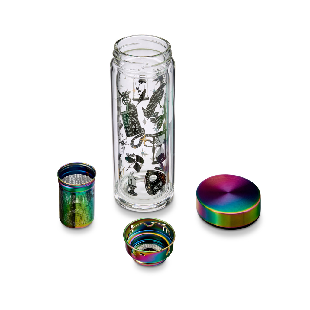 T2 Boxed Double Walled Glass Flask Seriously Spooky image number 2