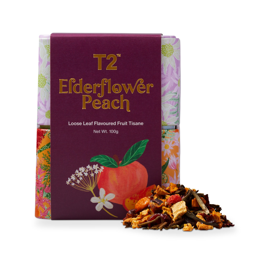 Elderflower Peach Loose Leaf Tin 100g image number 0
