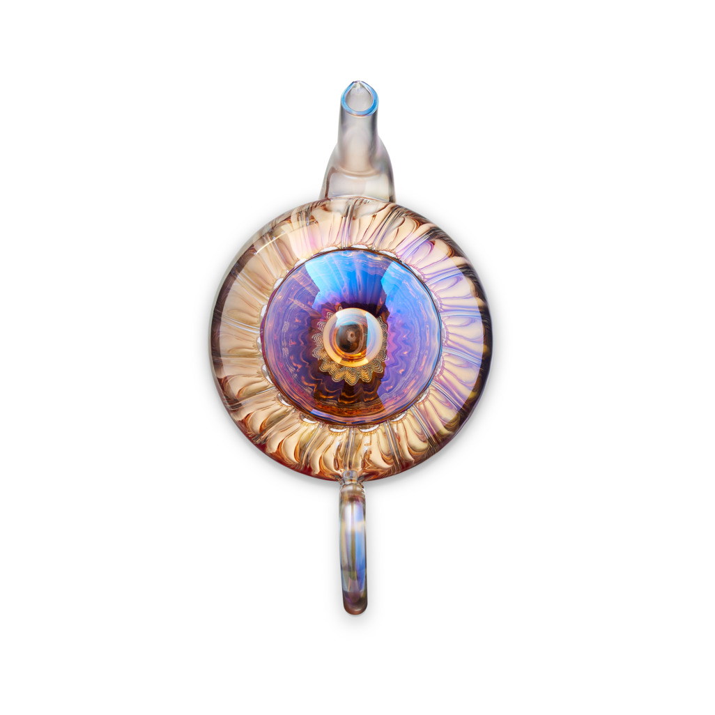 Valentina Glass Teapot Peach image number 4