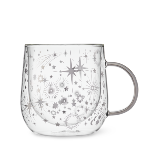 Starlight Glass Double Wall Mug