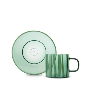 Mimi Cup & Saucer Green