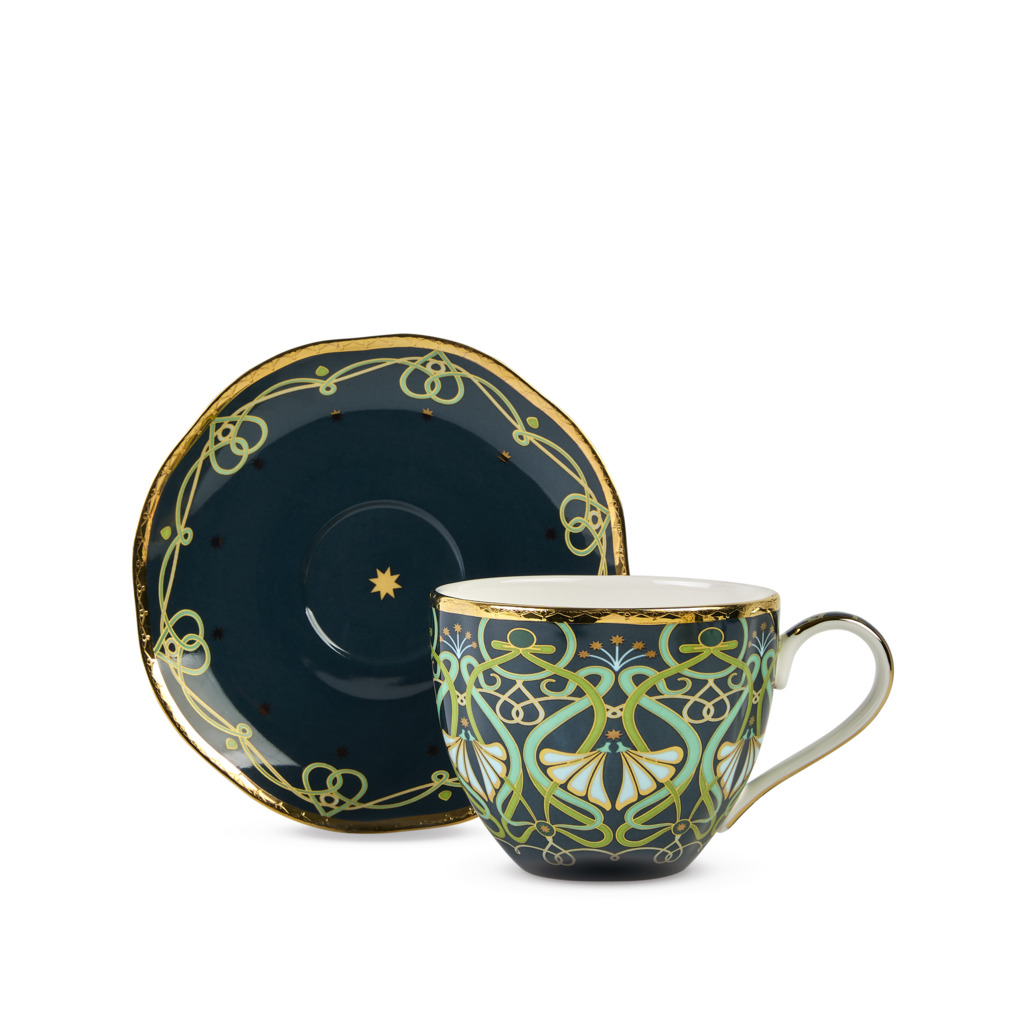 Toulouse Generous Cup & Saucer Midnight image number 0