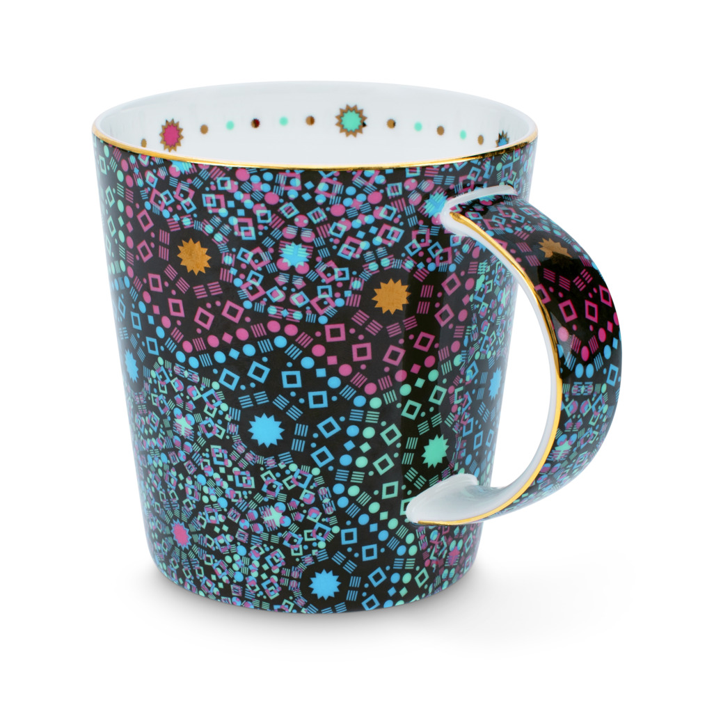 Moroccan Tealeidoscope Black Generous Mug image number 3
