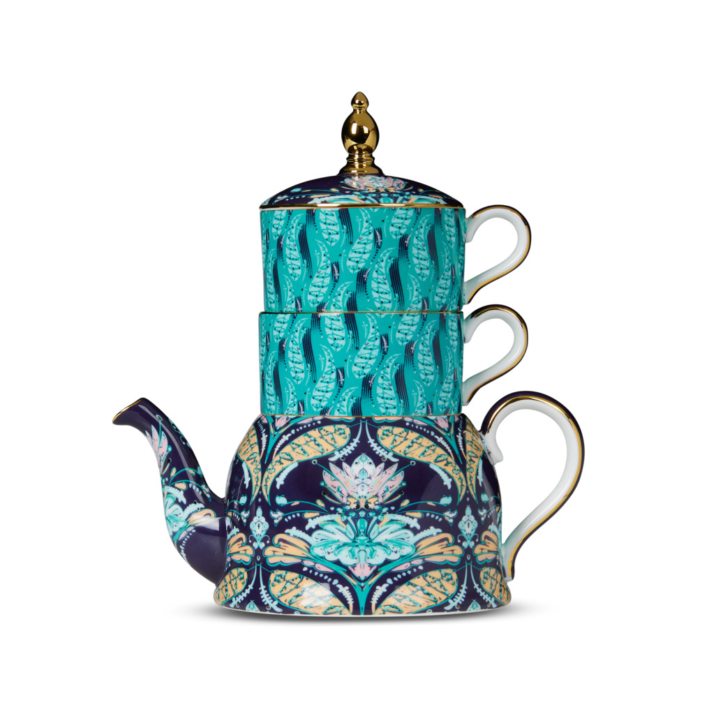 Damask Dreams Tea For Two Navy Tea for Two Sets T2 USA