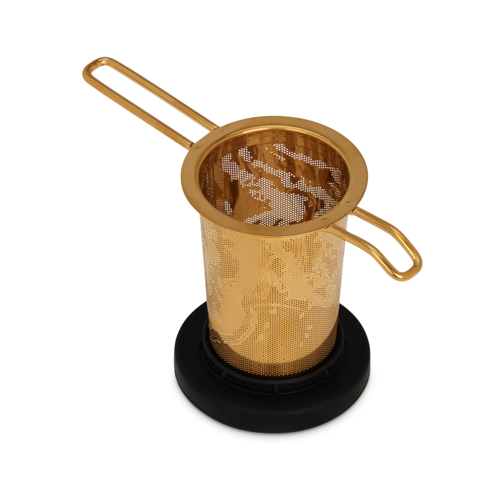 Basket Infuser Onyx Gold With Black Lid image number 5