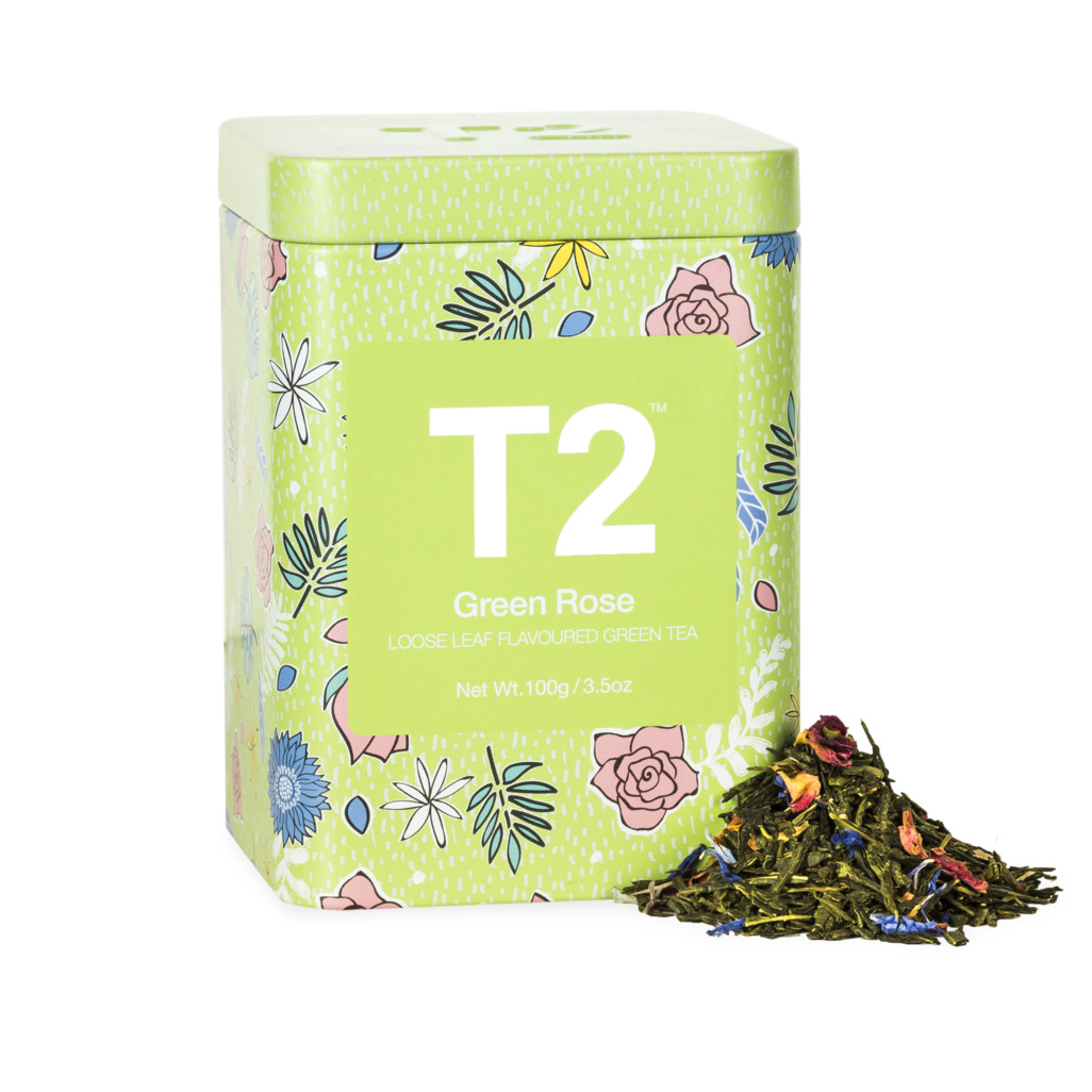 Green Rose Loose Leaf Icon Tin 100g image number 0