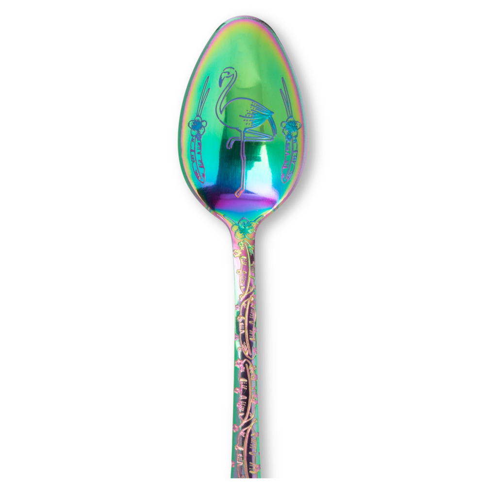 Jungle Dreaming Flamingo Etched Teaspoon image number 2