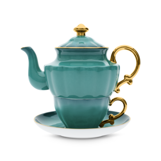 Ombre Opulence Tea For One Peacock