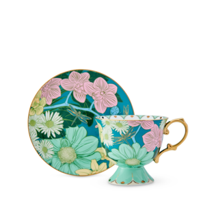 Enchanted Cup & Saucer Turquoise