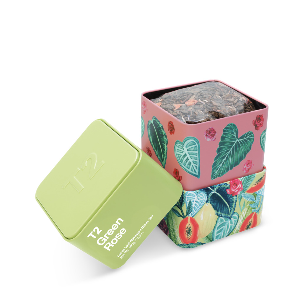 Green Rose Loose Leaf Icon Tin 100g image number 5