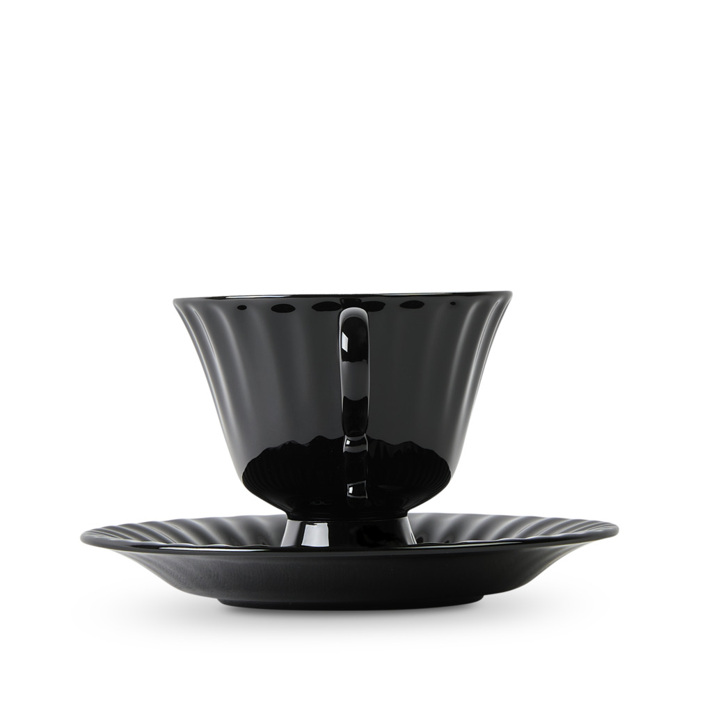 Ancora Cup & Saucer Black image number 3