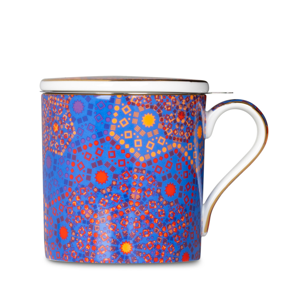 Moroccan Tealeidoscope Bold Red Mug with Infuser image number 0