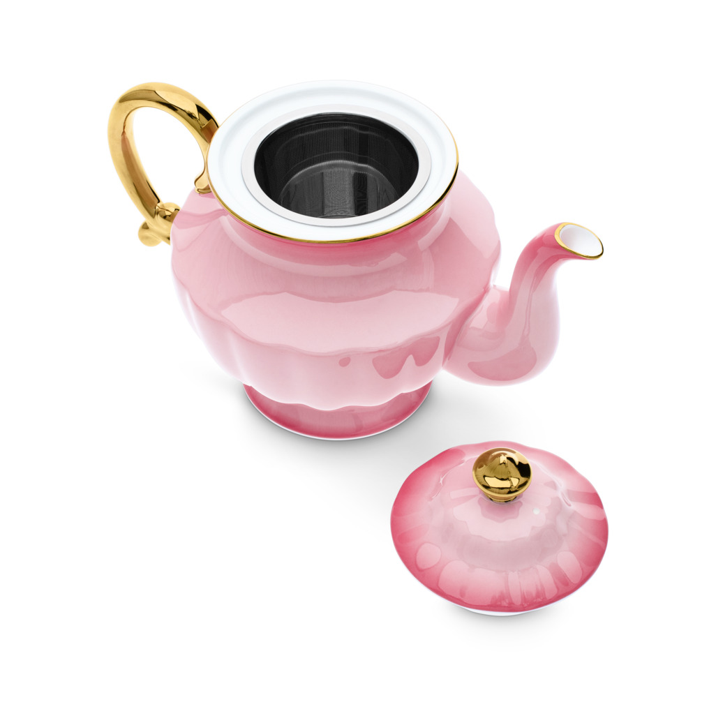 Ombre Opulence Tall Teapot Pink image number 5