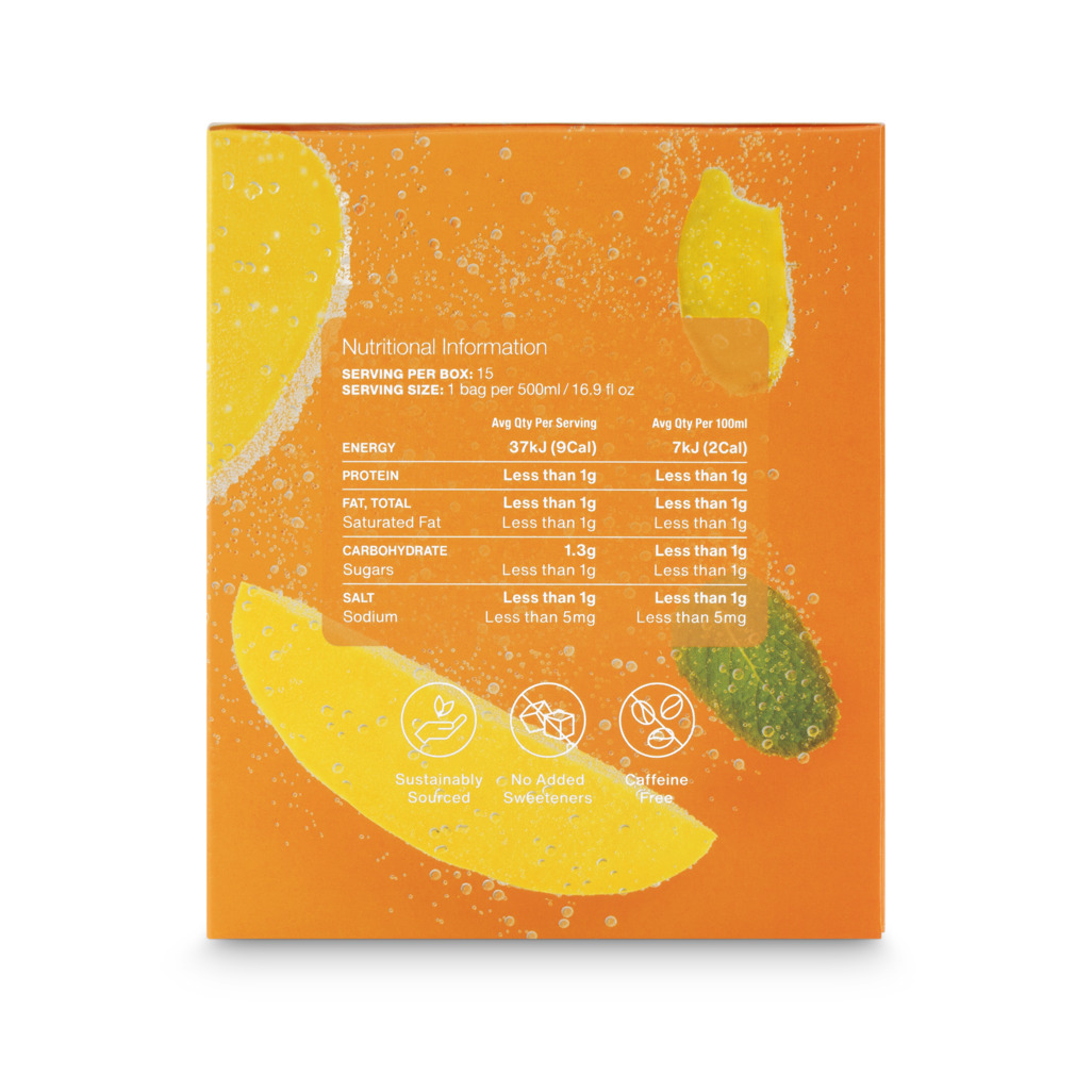 Mango Mint Cold Brew Tea Bag Pack 15 pack image number 4