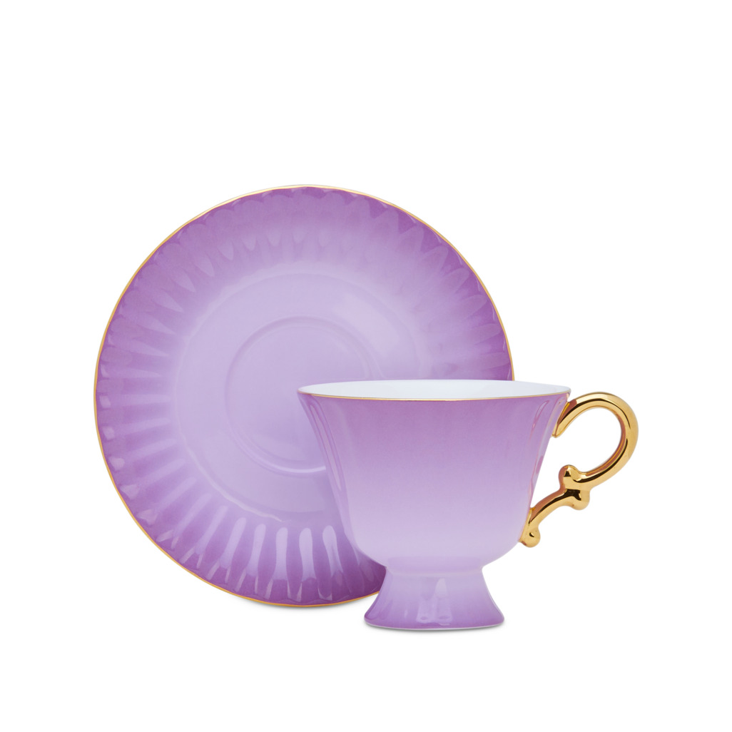 Ombre Brights Cup & Saucer Lilac | T2