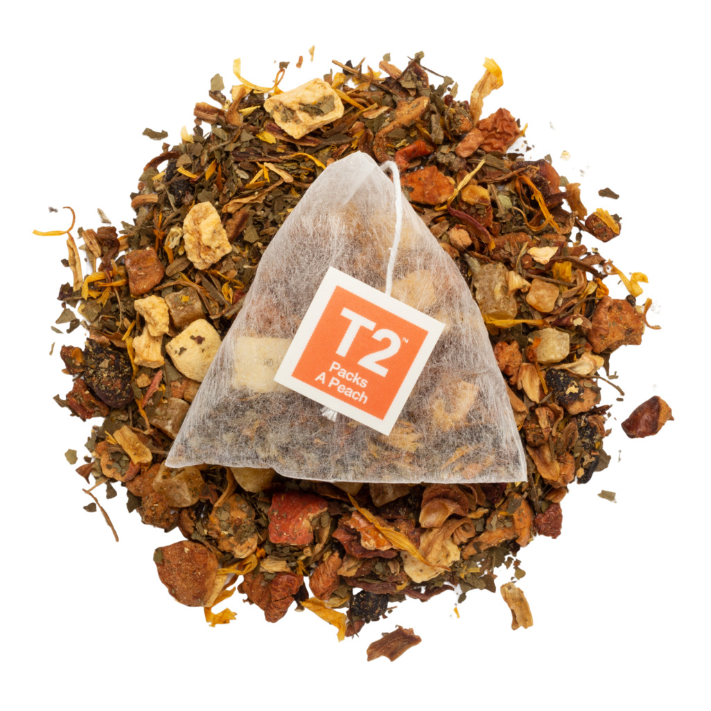 Packs a Peach Tea Bag Icon Tin 25 pack image number 1