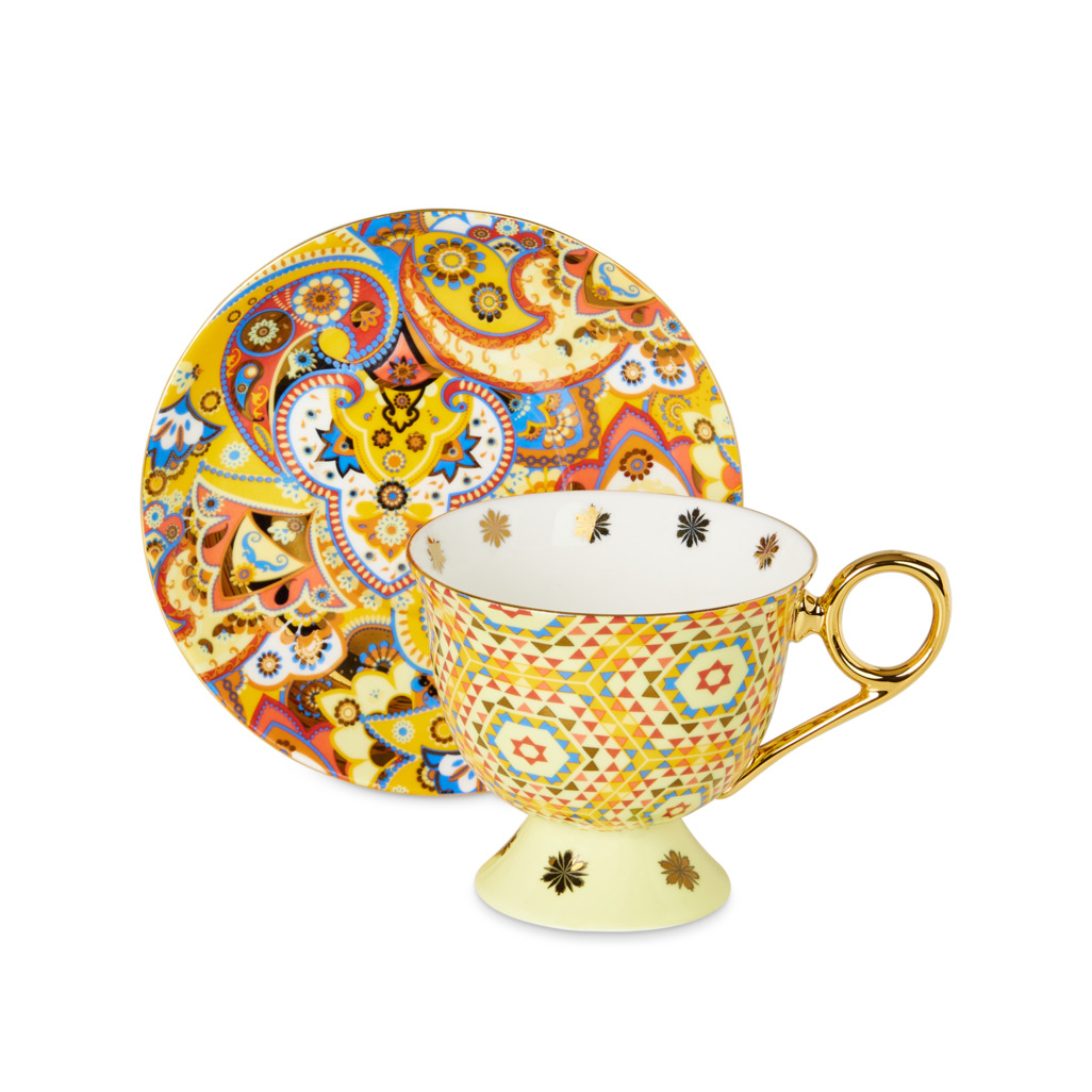 Magic Carpet Remix Cup & Saucer Yellow Cup & Saucer Sets T2 Singapore