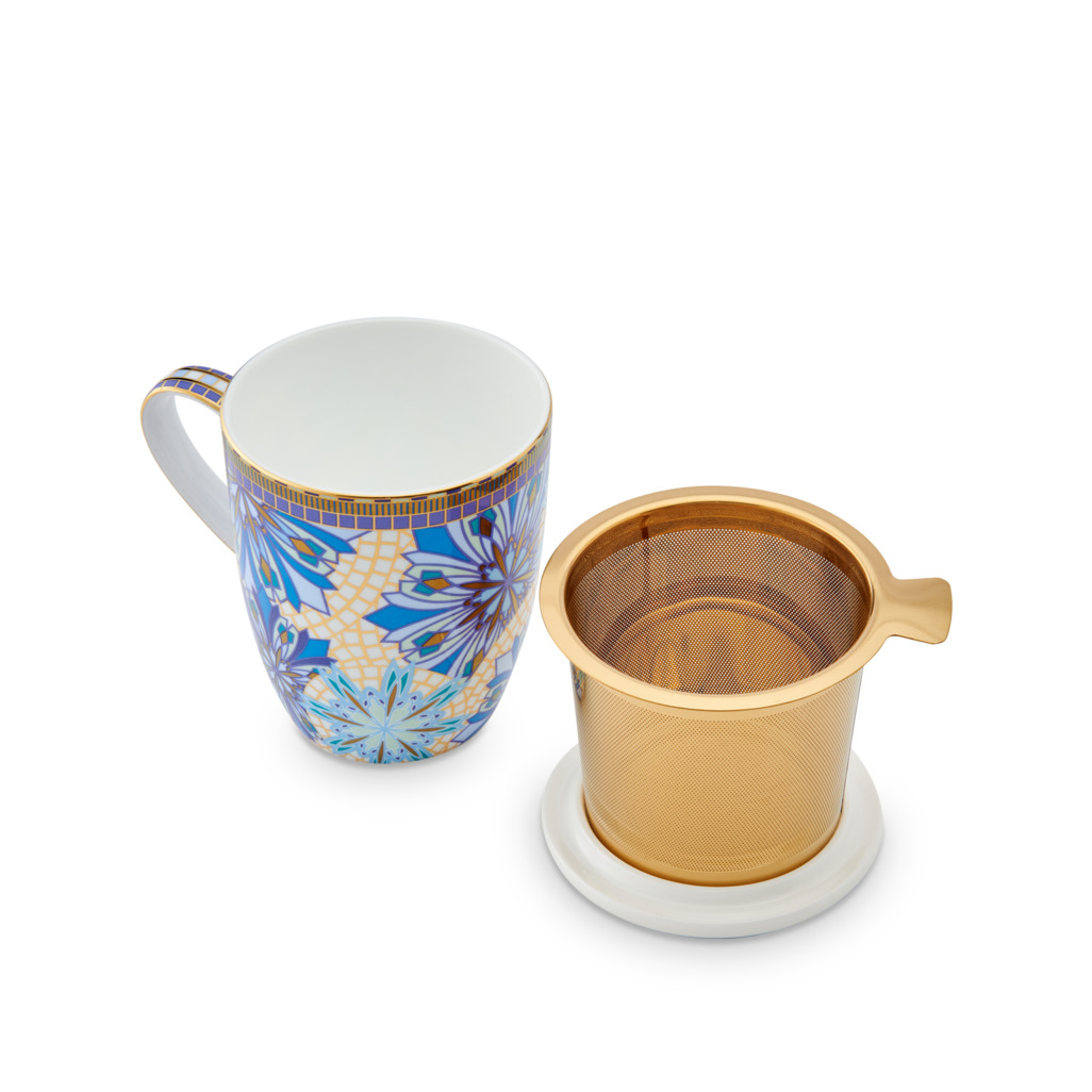 Boxed Palazzo Mug With Infuser Sky image number 3