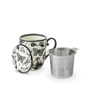 Curios Mug With Infuser Black