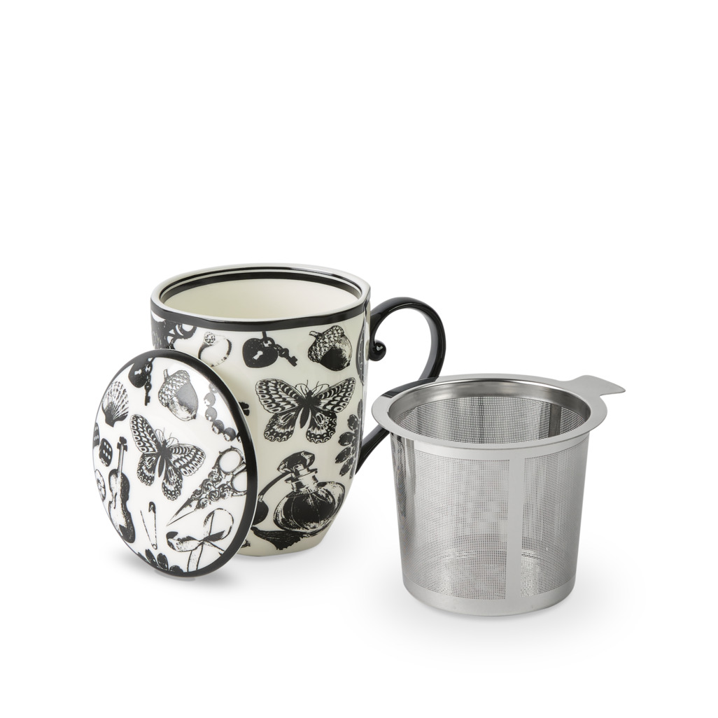 Curios Mug With Infuser Black image number 1