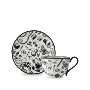 Curios Cup & Saucer Black