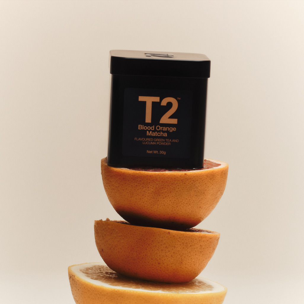 Blood Orange Matcha Powder Tin 30g image number 1